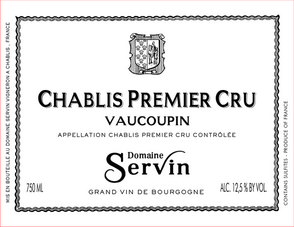 Chablis Premier Cru Vaucoupin - Domaine Servin